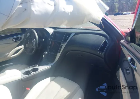 2017 Infiniti Q60 3.0T Red Sport 400 from USA, damaged, VIN JN1FV7EK5HM610207